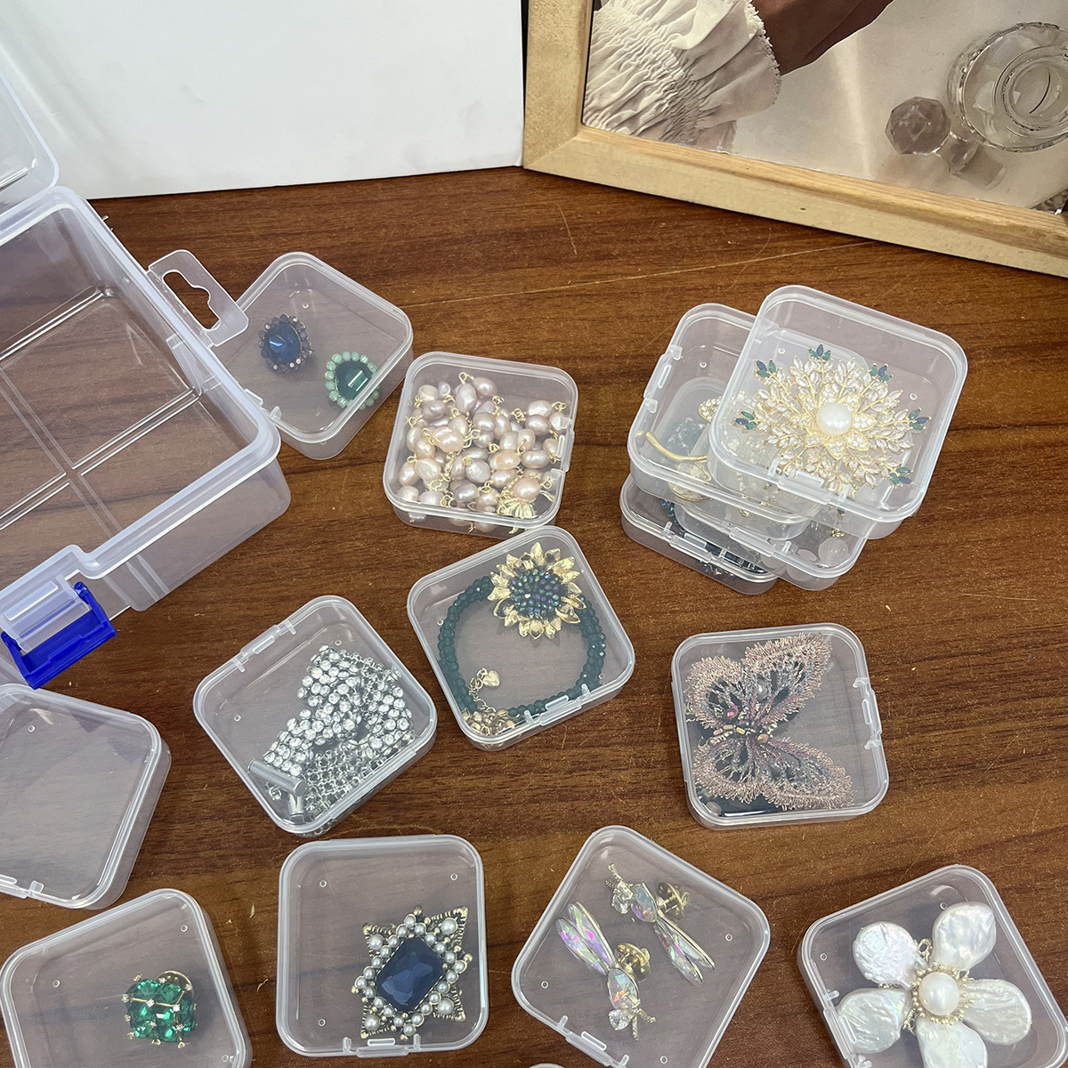 Plastic Independent Storage Box Diamond Painting Accessories - Temu