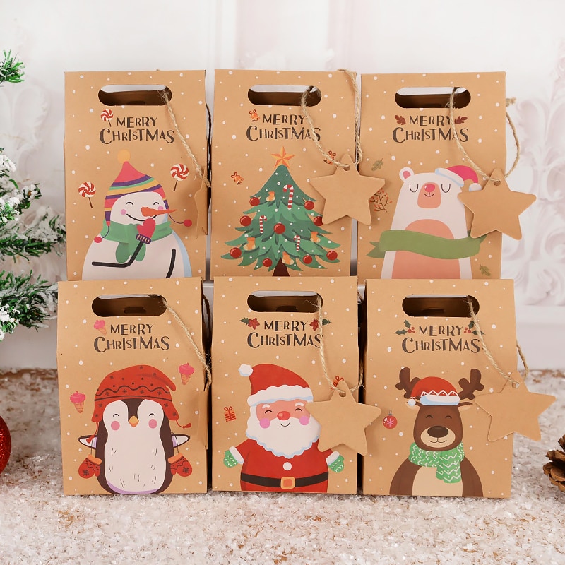 Christmas Packaging Boxes Cute Santa Claus Candy