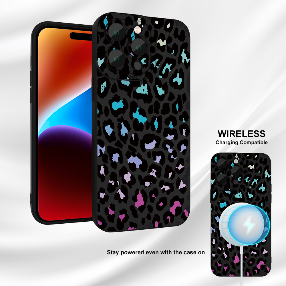 

Multi-colored Leopard Print Uv Printing Soft Phone Case 360 Degree Full Protection Phone Cover For Iphone15/14/13/12/11/promax/xr/x/xs/max/7/8/plus/se/mini