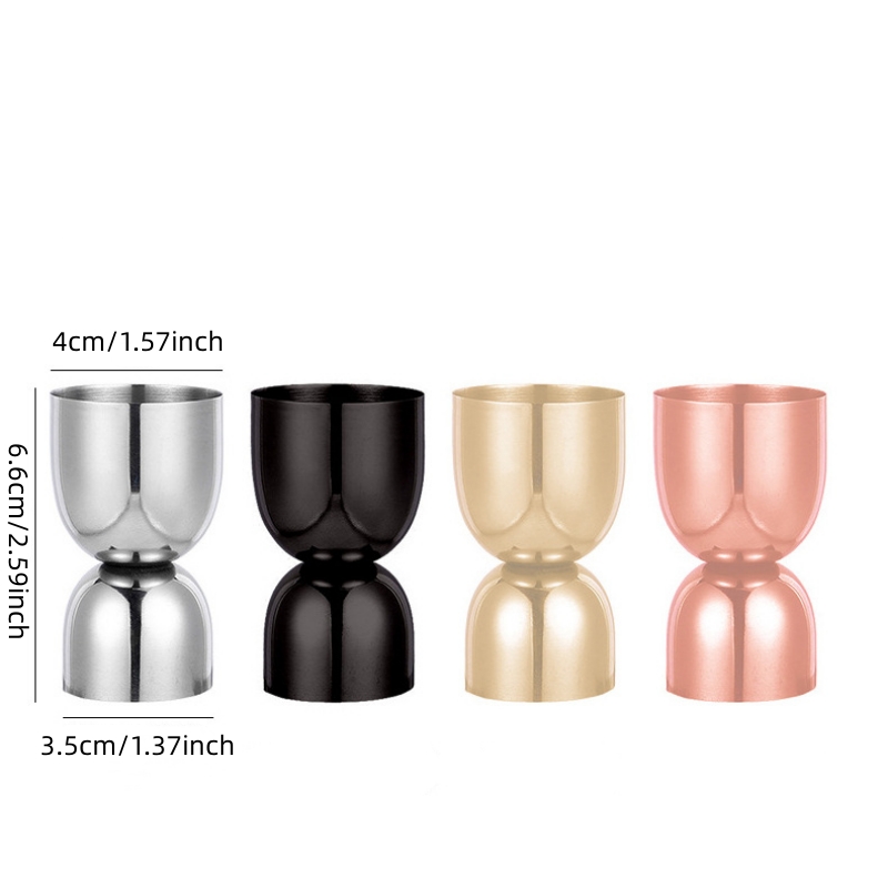 1pc, Jigger, Misurino Per Cocktail In Acciaio Inossidabile, Misurino Per  Liquori, Tazze Doppie Per Misure Di Bevande, Per Bar, Party, Vino, Cocktail,  Drink Shaker, Accessori Bar, Utensili Da Barista - Temu Italy