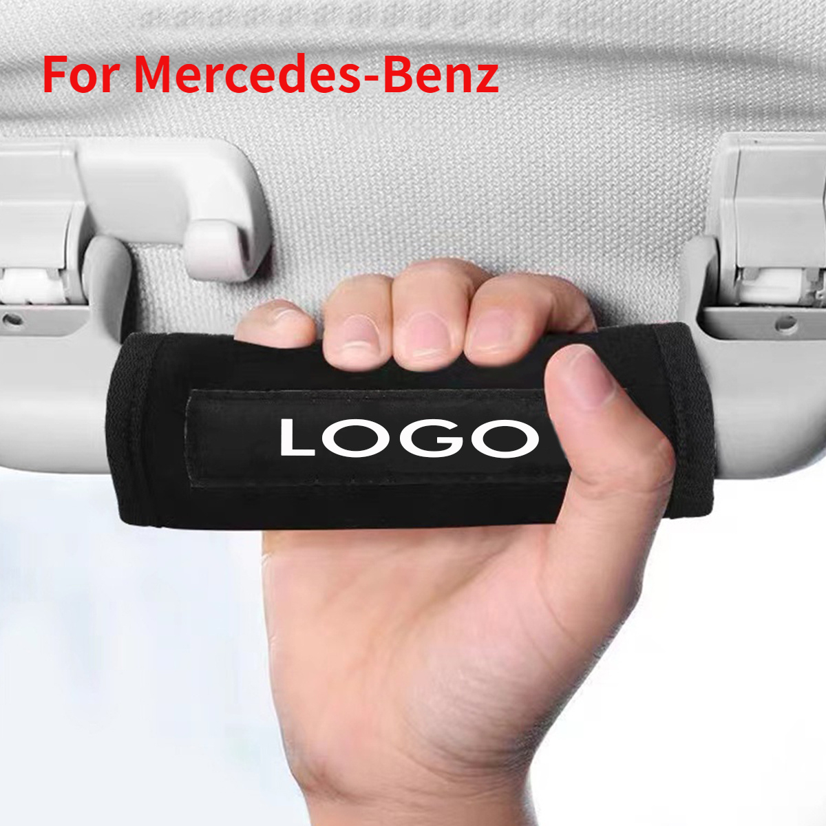 1pc For Mercedes Benz Embroidery Roof Door Handle Protector Car