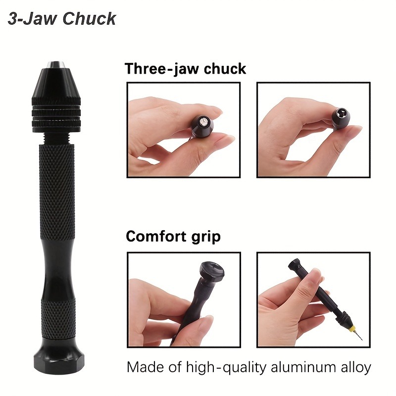 Manual Hand Drill High Quality Alumnium Ally Hand Twist Drills for Jewelry  Craft Woodworing DIY Mini