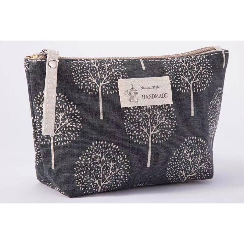 Canvas Cosmetic Bag Multi-functional Large Capacity Ins Toiletry Bag Convenient Phone And Coin Purse Organizer