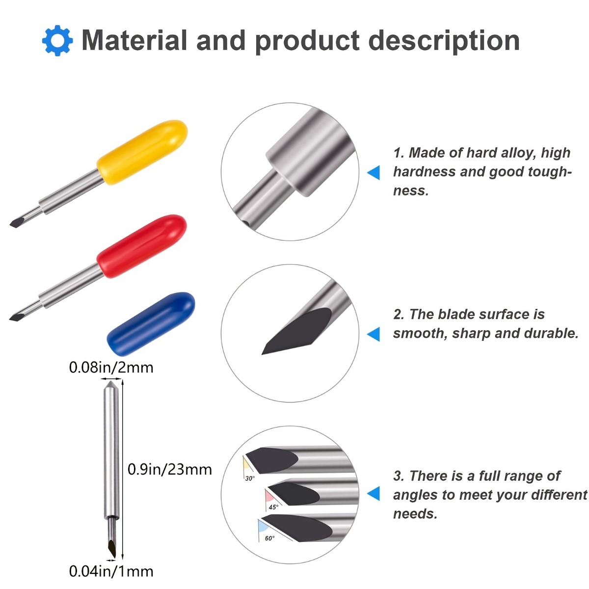 30/45/60 Degree Deep Cut Replacement Blades Compatible With - Temu