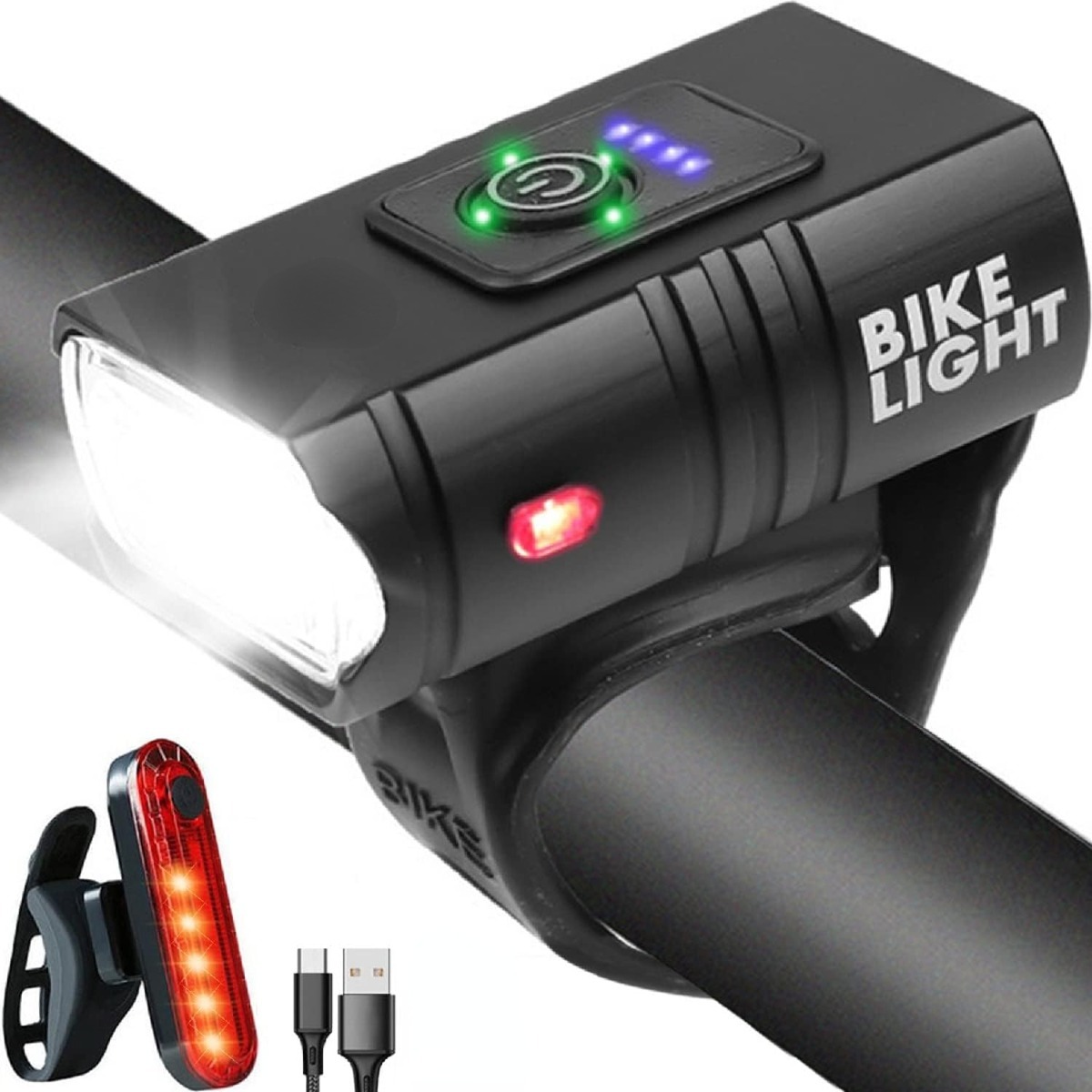 2er-Pack Bunte LED Speichenlicht, USB/Batterie, Fahrrad