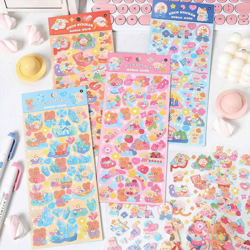 20pcs/lot Kawaii Stationery Stickers Small Mochi Variety Wardrobe Diary  Planner Decorative Mobile Sticker Scrapbooking DIY