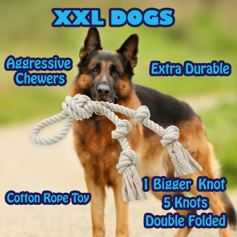 Dog Rope Toys Large XXL Rope Toys for Large Dogs Teeth Cleaning