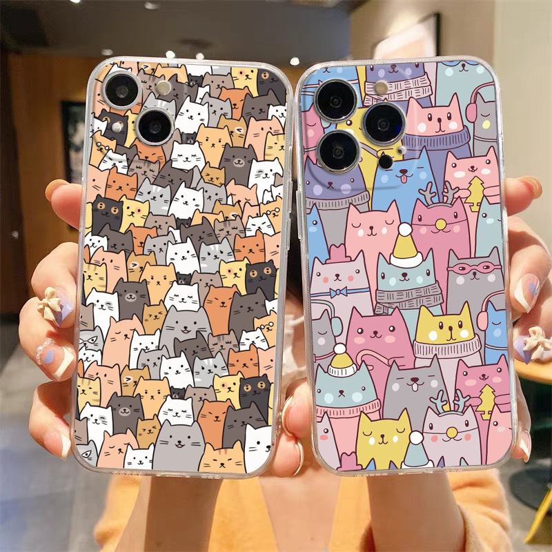 For iPhone 11 12 13 SE 2020 / 6 7 8 Plus XR XS Max 3D Cute Cartoon Animal  Soft Silicone Case Phone Back Cover Shell Shockproof