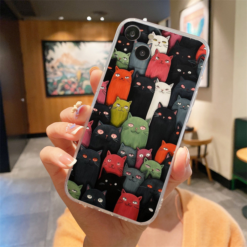 Funny Beluga Cat Phone Case For iPhone 11 12 Mini 13 14 Pro XS Max X 8 7 6s  Plus 5 SE XR Shell - AliExpress