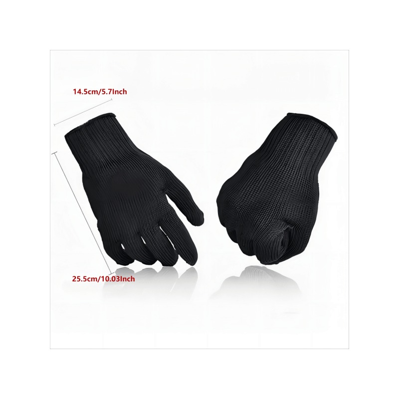 1 Pair Stainless Steel Wire Cut Resistant Anti-Cutting Safety Protective  Gloves