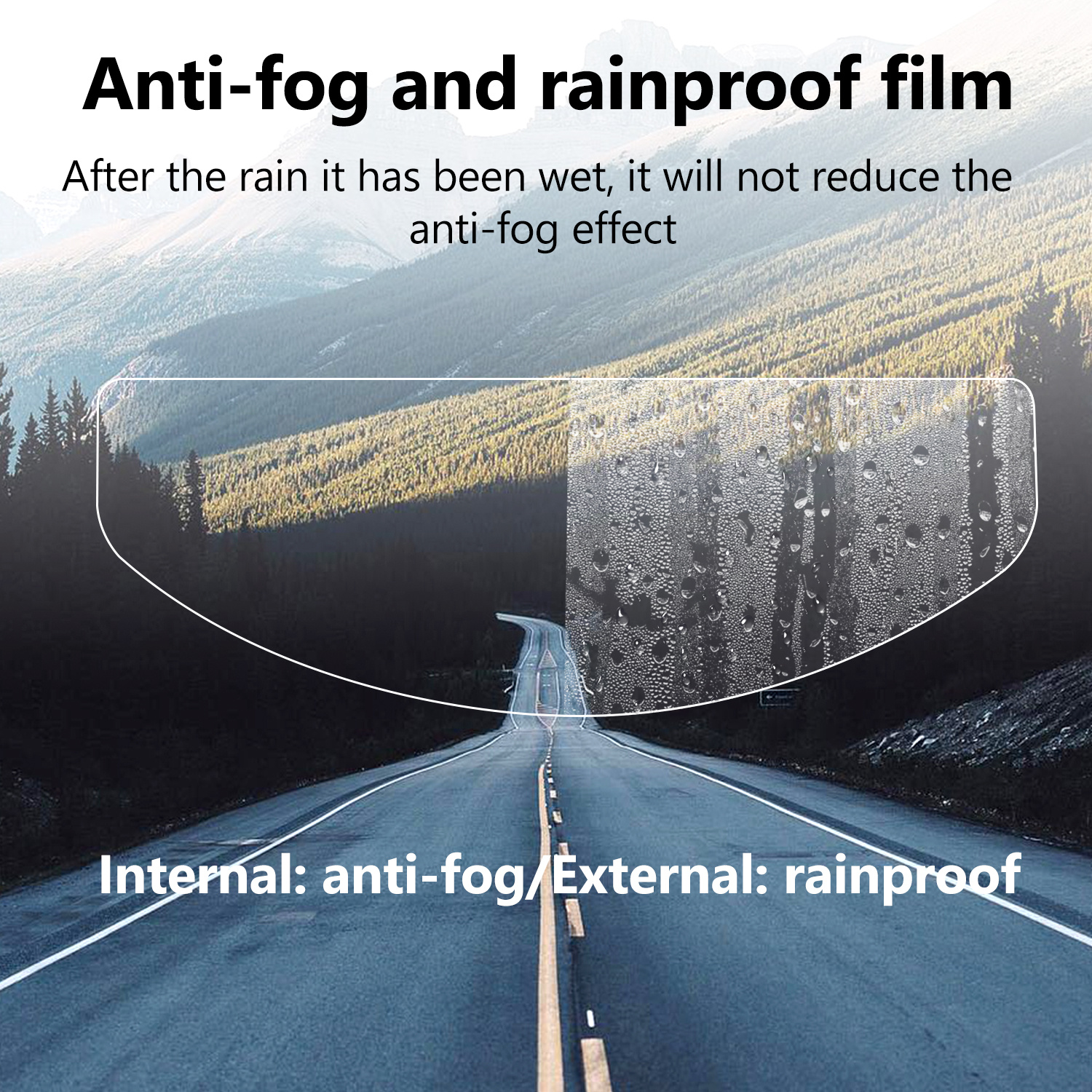 Anti rain Film Motorcycle Helmet Clear Anti fog Len Nano Temu