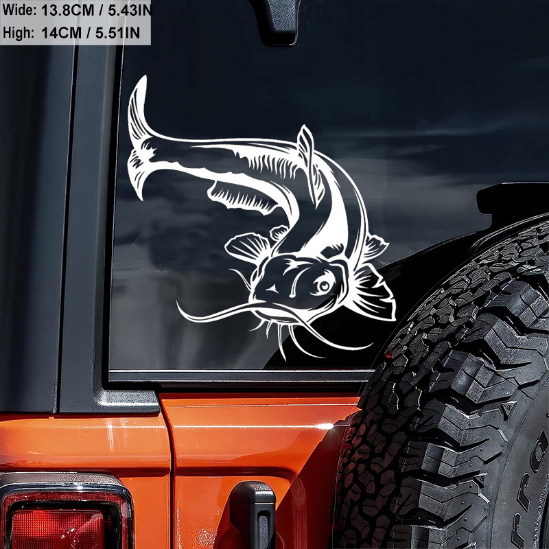 Boat Decalcarp Fishing Vinyl Decal - Waterproof Car Sticker For Fishing  Enthusiasts