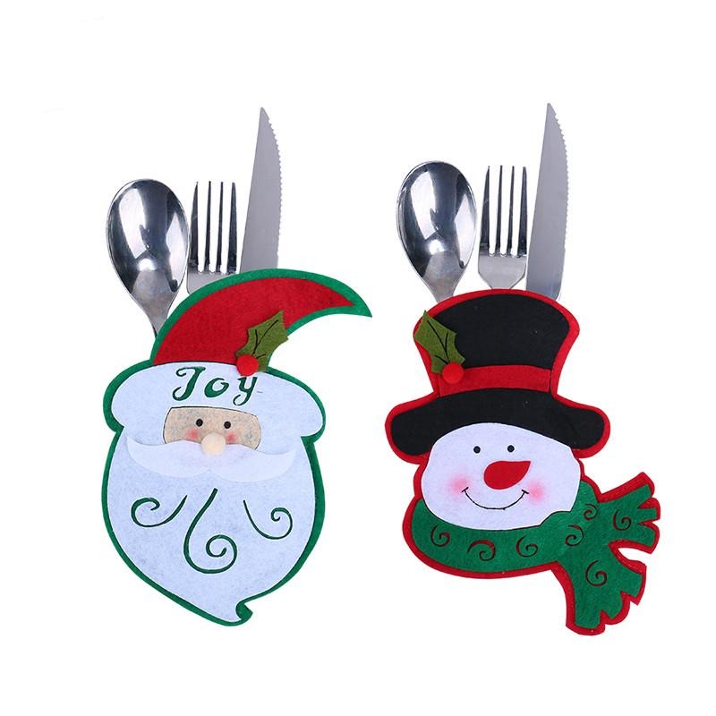 10 Stück Weihnachts-Deko-Geschirrhalter, Weihnachtsmütze, Gabel, Messer,  Besteck, Weihnachtsdekoration, Heim- Und Küchendekoration