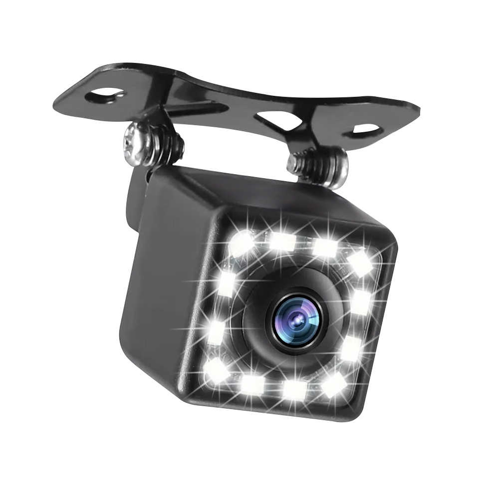12leds Car Camera Waterproof Night Vision Wide Angle 170 Degree Car Rear  View Camera Backup Reverse Camera Temu