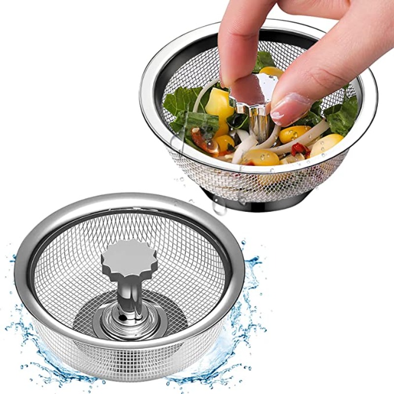 Stainless Steel Kitchen Sink Strainer Upgrade 304 Anti rust - Temu