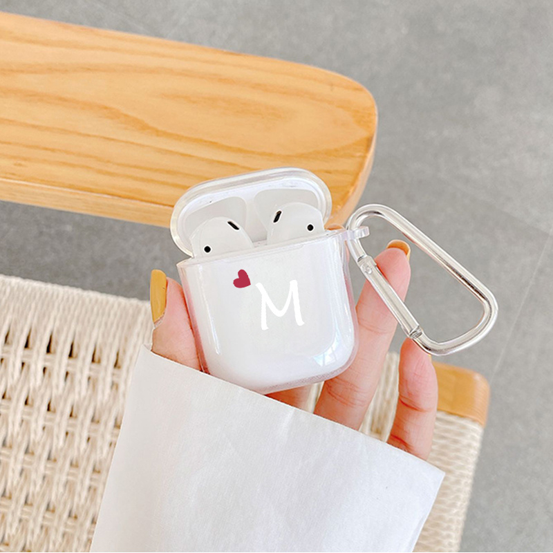 

M Graphic Earphone Case For Airpods 1/2/3/pro/pro (2nd Generation), Luxury Silicone Cover Soft Earphone Protective Case Anti-fall