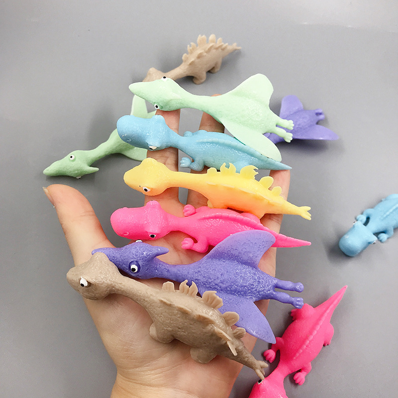 Jouets de doigt de dinosaure créatifs pour enfants, animaux de