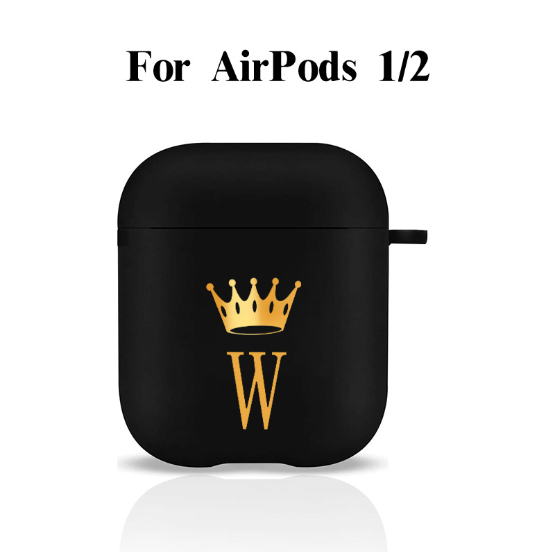 V Graphic Earphone Case For Airpods1/2, Airpods3, Pro, Pro (2nd Generation)  Wireless, Luxury Silicone Cover Soft Headphone Protective Cases Anti-fall  Black Gifts - Temu United Kingdom