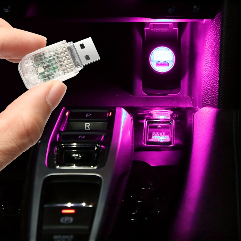LED Atmosphäre Licht, Universal Mini LED USB-Leuchten, USB Auto  Beleuchtung, Auto USB Innenbeleuchtung (Pink Lila) : : Auto &  Motorrad
