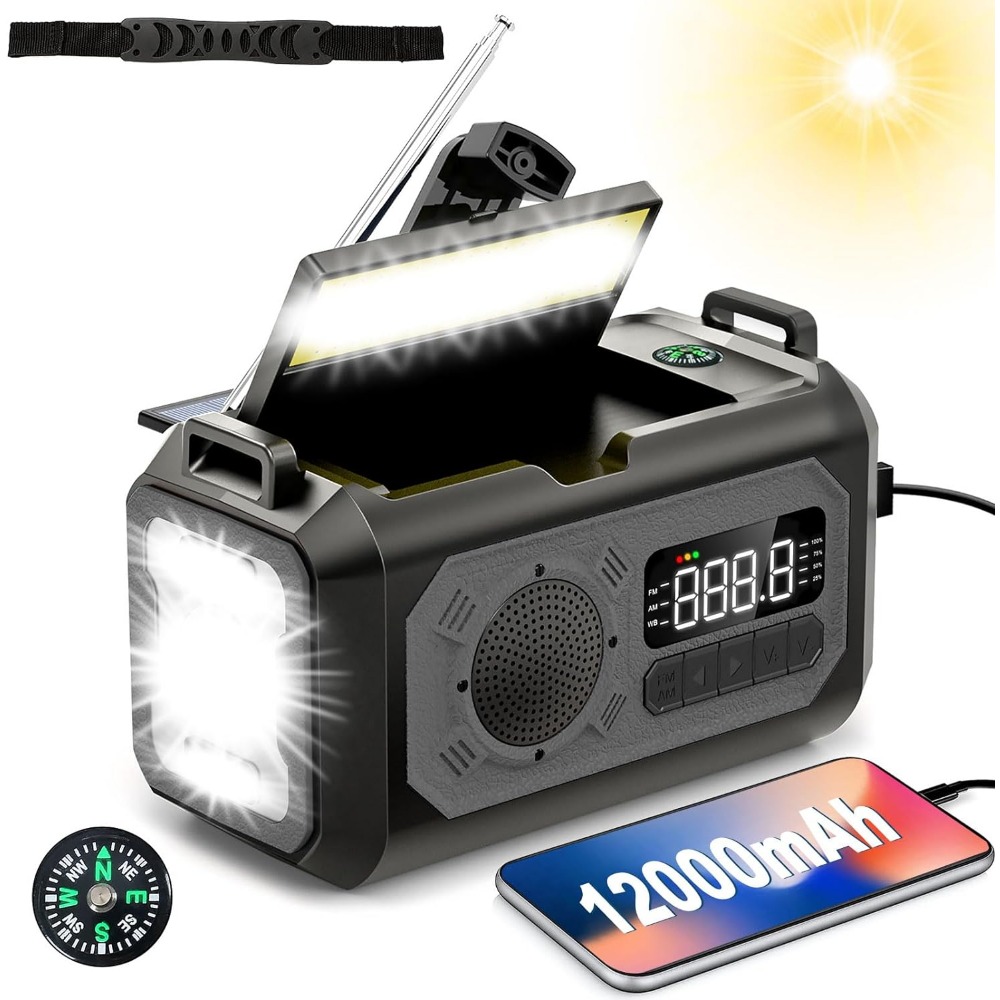 2023 Hot Selling Multifunctional Portable Radio Solar Emergency