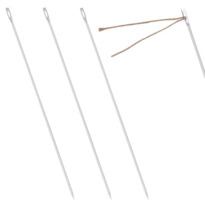 Bag Upholstery Needle Stainless Steel Long Straight Large - Temu