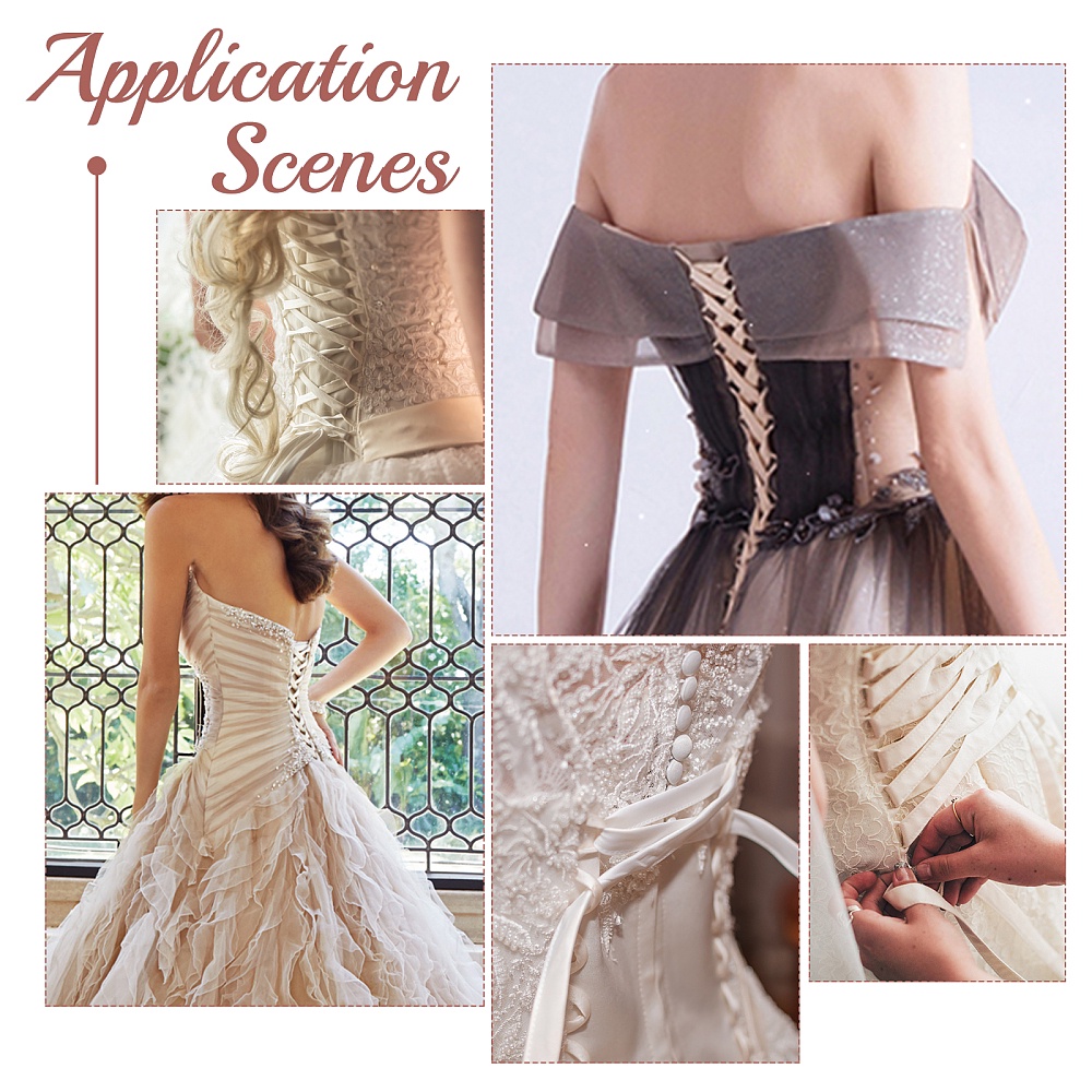 Wedding Gown Corset Kit Zipper Replacement Adjustable Fit - Temu