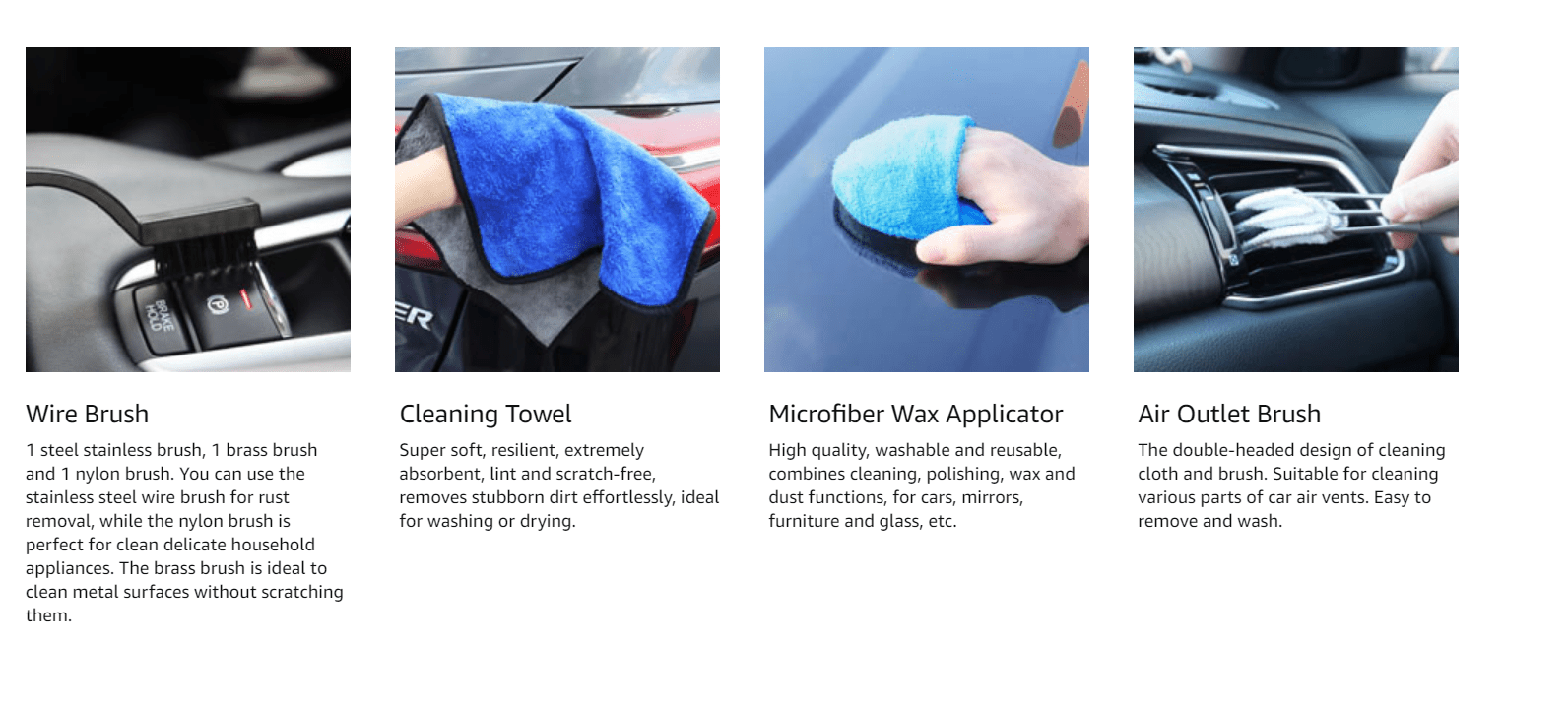 Car Scrub Brush Car Detailing Brush For Car Cleaning Automotive Rearview Mirror  Cleaner Tool Cleaning Dirt