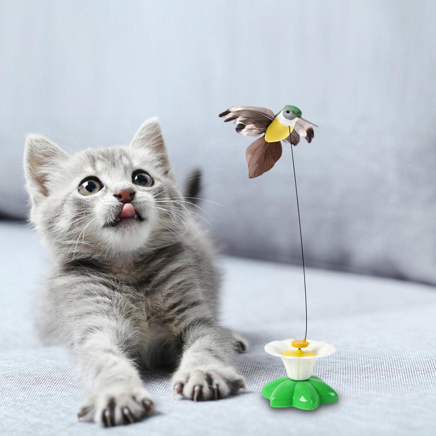 Interactive Cat Toys Cat Teaser Stick Collar Self-hi Game for Cats Stick  Funny Pet Cat Toys Pet Accessories Juguwtes Para Gatos - AliExpress