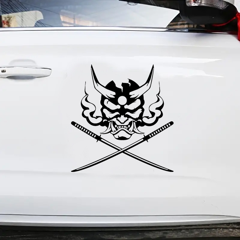 Car Decals - Car Stickers, Demon Mask Car Decal