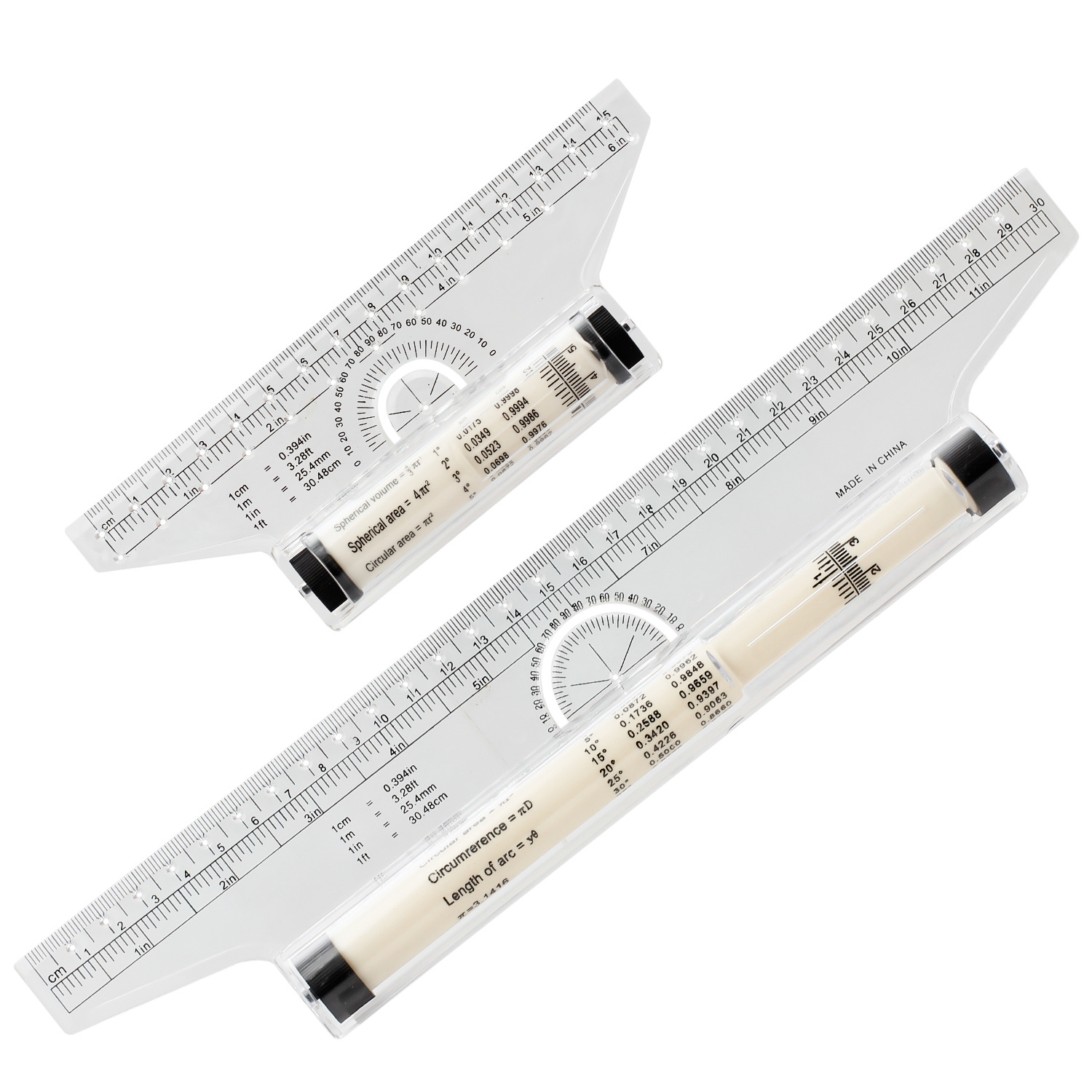 2 Pcs Biscuit Balance Baking Ruler Acrylic Rulers Rolling Pin Pastry