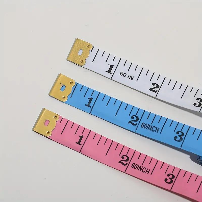 1/2pcs 150cm/60inch Body Measuring Ruler Sewing Tailor Tape Measure  Centimeter Meter Sewing Measuring Tape Soft Random Color