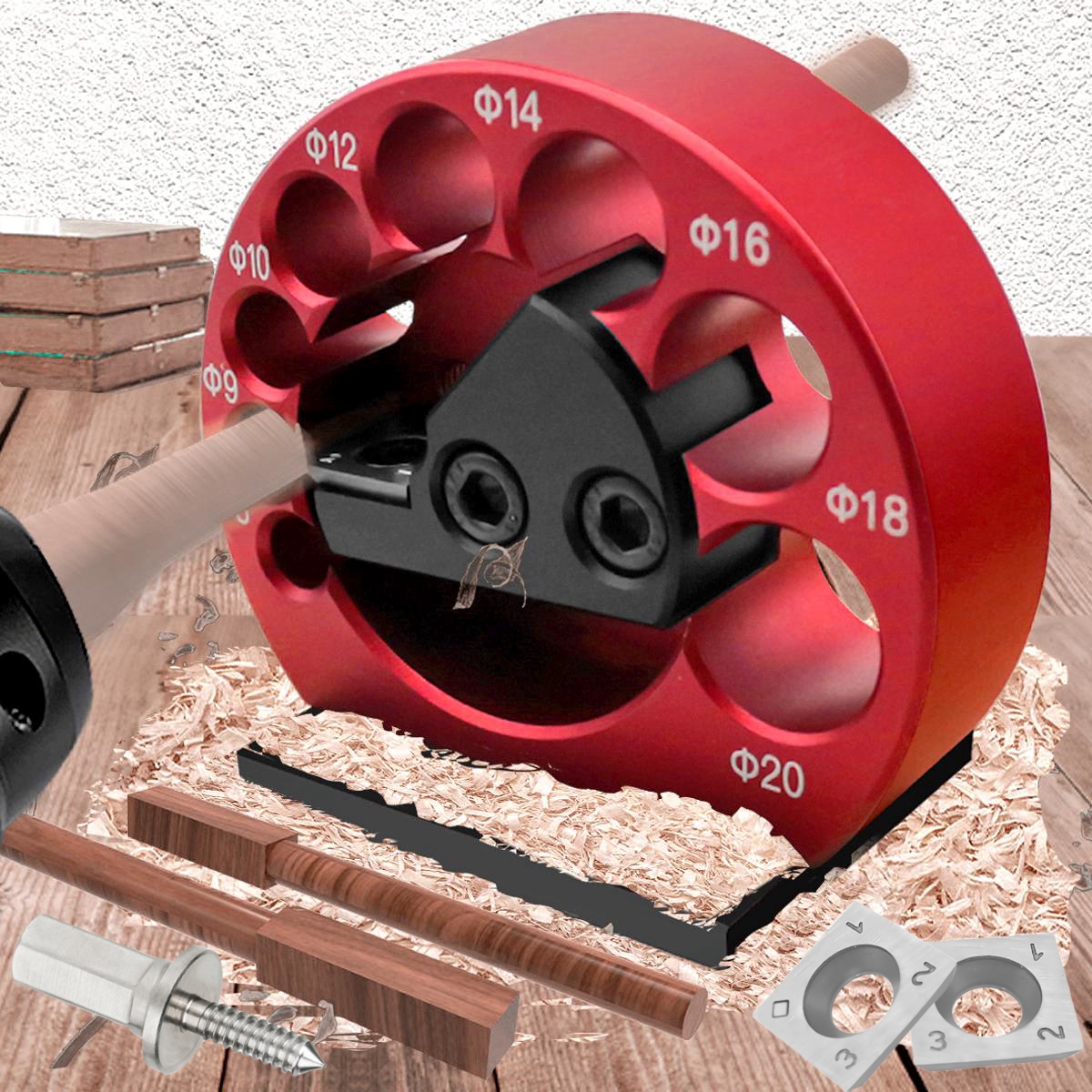 Dowel Maker Jig Kit 5/16-3/4inch Dowel Maker Cutter 8 Holes Round for Rod  Stick