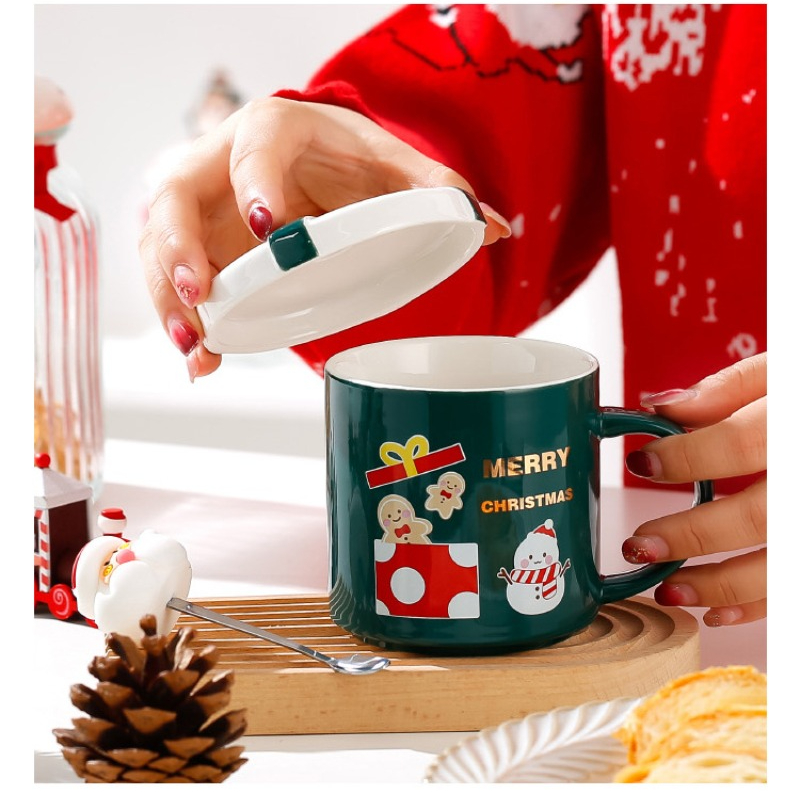New Creative Christmas Cup, High-value Ceramic Cup Mug Cartoon