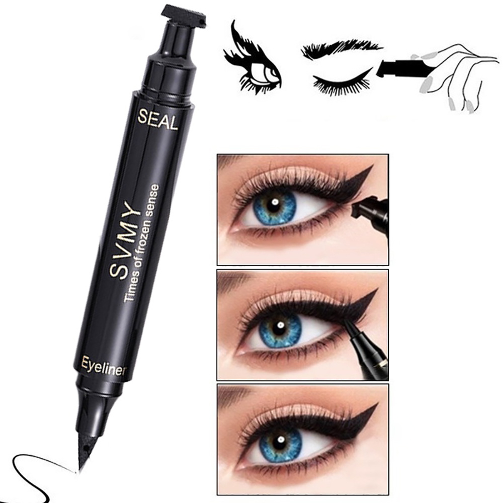 Liquid Eyeliner Stamp Pen Waterproof Eyeliner Smudge Proof - Temu