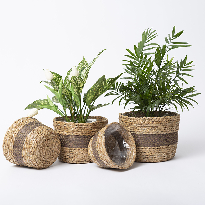 Hand Woven Storage Baskets Round Woven Baskets For - Temu