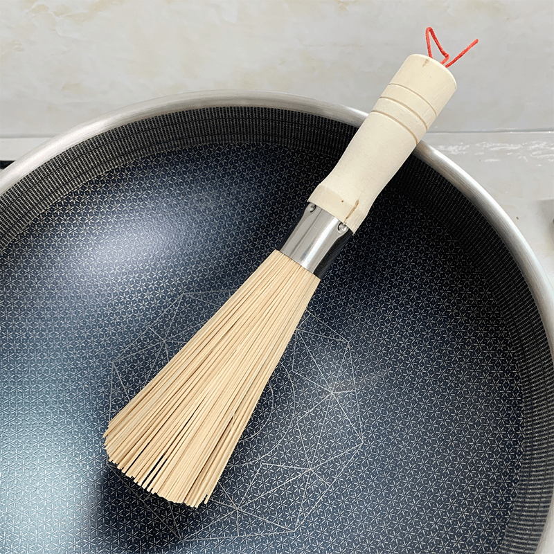 Natural Bamboo Dish Scrub Brush 4 Piece Set