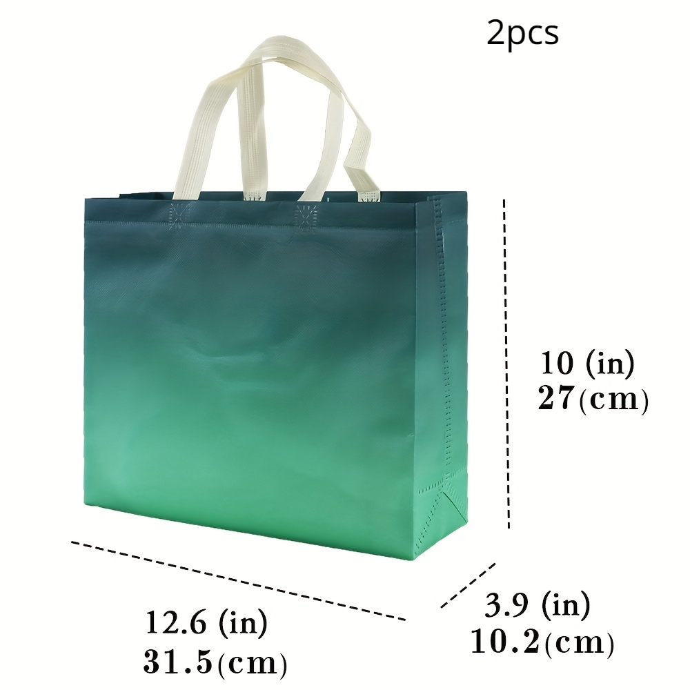 6pcs Gradient Colored Gift Bag - Reusable Leak Proof Bag