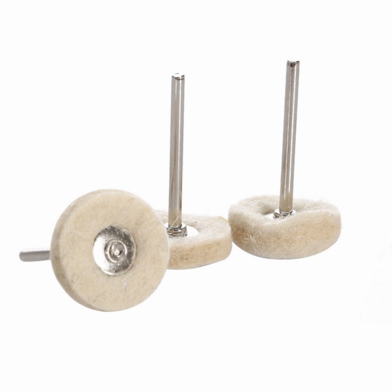 10pcs Wool Buffing Polishing Wheel for Drill 100×8 mm Grinding