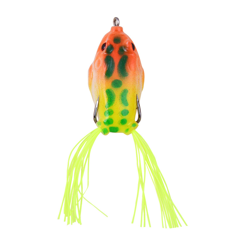 1pc Bionic * Bait, Simulated Frog Bait, Two Hooks Bait With Bright Color  For Outdoor Fishing, Fishing Accessories