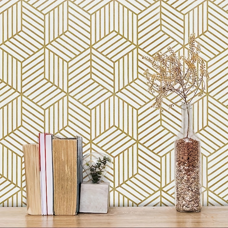 Self adhesive Wallpaper Geometric Rectangular Self adhesive Temu