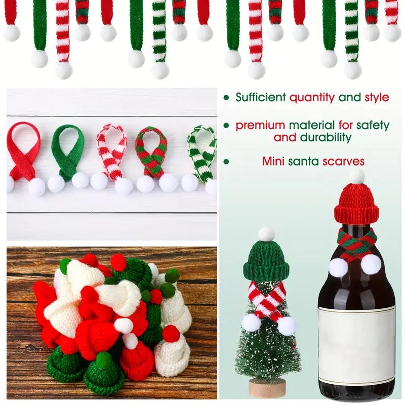 Christmas Mini Knitting Hats Doll Hat Scarf Material For - Temu