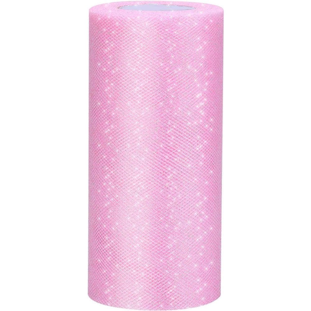 2.5 Pink Glitter Ribbon on 10 Yard Roll - Kelea's Florals