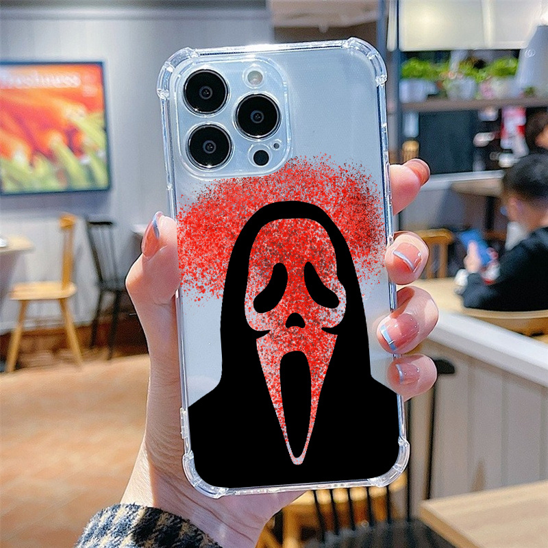 Halloween Skull Graphic Luxury Shockproof Phone Case For Iphone 15 14 13 12  11 Pro Max X Xr Xs 7 8 Plus Cpp Silicone Bumper Transparent Hard Back Soft  Cover Fall Phone Cases - Temu Israel