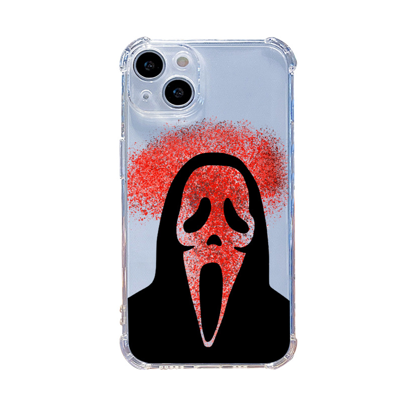 Halloween Skull Graphic Luxury Shockproof Phone Case For Iphone 15 14 13 12  11 Pro Max X Xr Xs 7 8 Plus Cpp Silicone Bumper Transparent Hard Back Soft  Cover Fall Phone Cases - Temu Israel