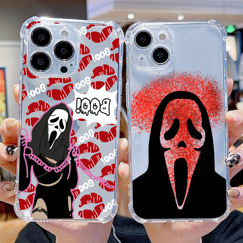 Halloween Skull Graphic Luxury Shockproof Phone Case For Iphone 15 14 13 12  11 Pro Max X Xr Xs 7 8 Plus Cpp Silicone Bumper Transparent Hard Back Soft  Cover Fall Phone Cases - Temu Israel