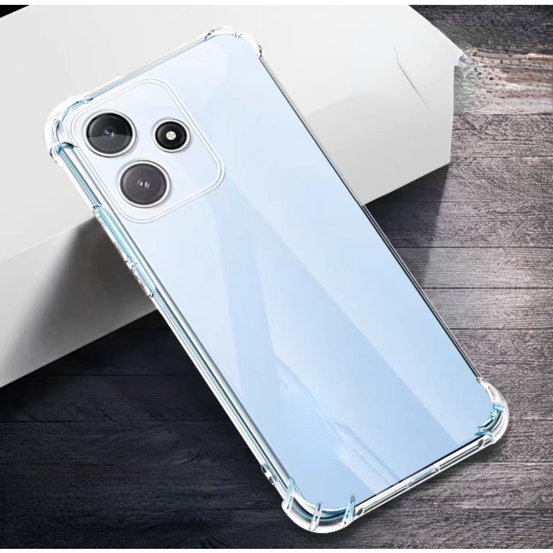 CCSamll for Xiaomi Redmi Note 12 5G Clear Case with Screen Protector, Slim  Shockproof Soft TPU Bumper Full Body Protection Phone Cover Case for Xiaomi