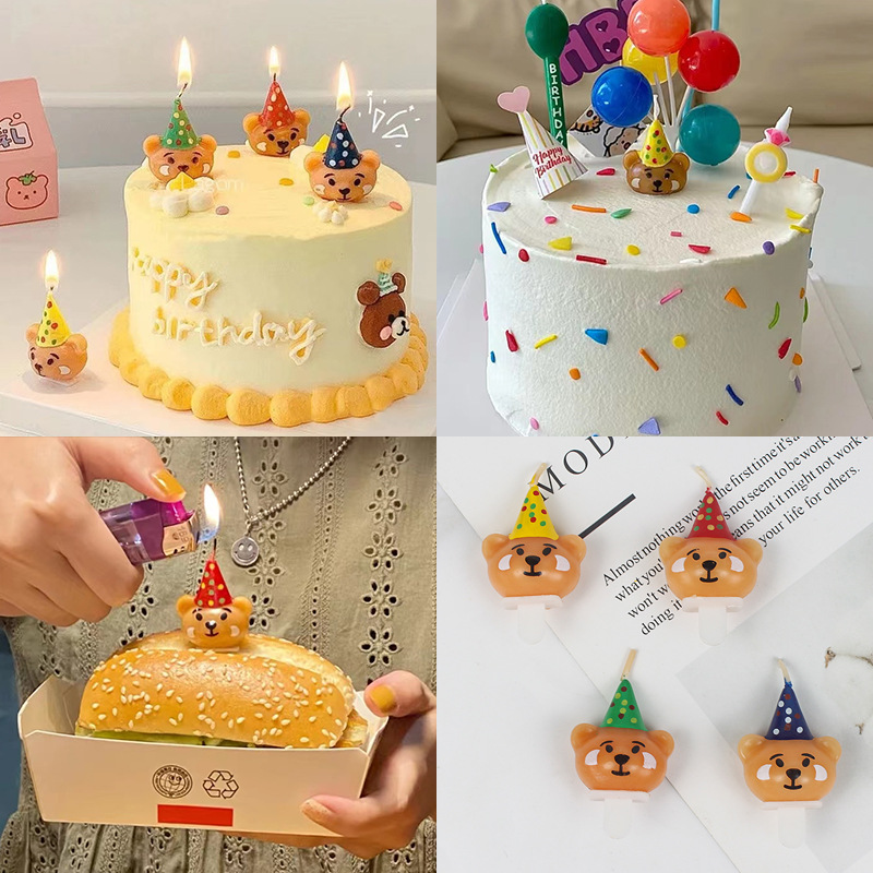 ろうそく 蝋燭 バースデー ケーキ トッパー 誕生日 キッズ ベビー 韓国