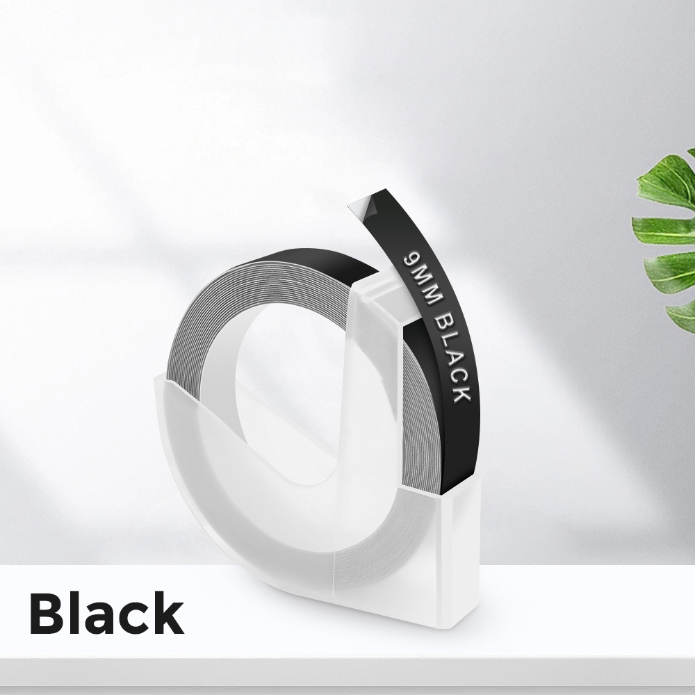 1pc Compatible For 3d Label Tape 9mm For 3d Embossing Tape For E101 E202 Manual Typewriter 12965 1610 Label Maker