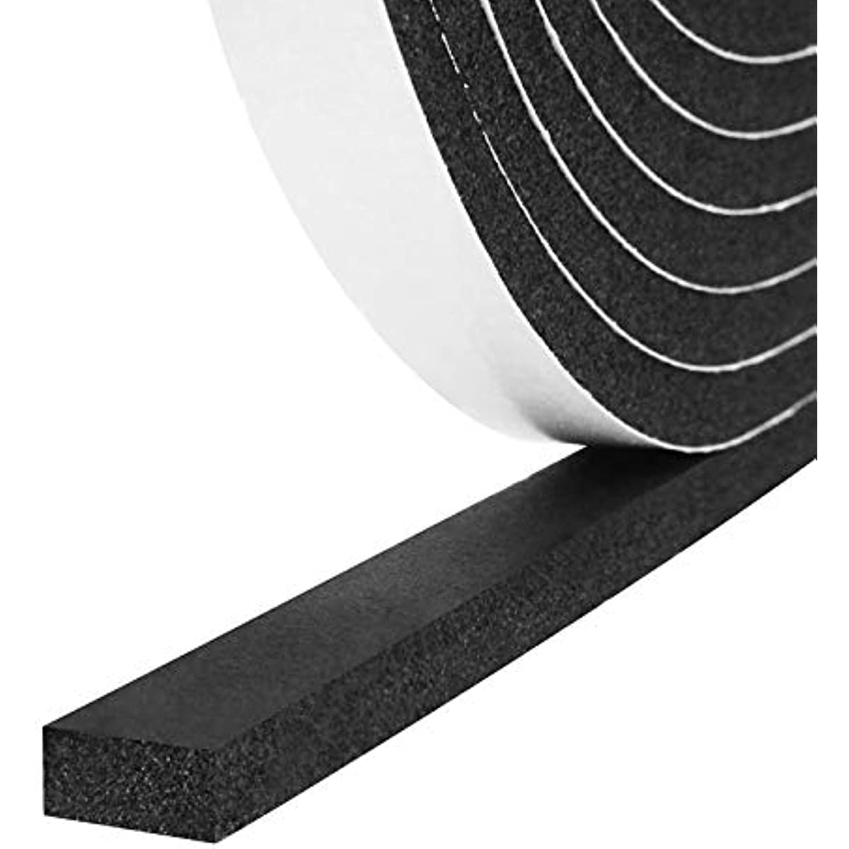 Adhesive Foam Tape Weather Strip for Doors Sticky Foam Strip Insulation  Soundproofing Tape Single Sided Closed Cell Foam Tape 1/4 Inch Thick x 1/2