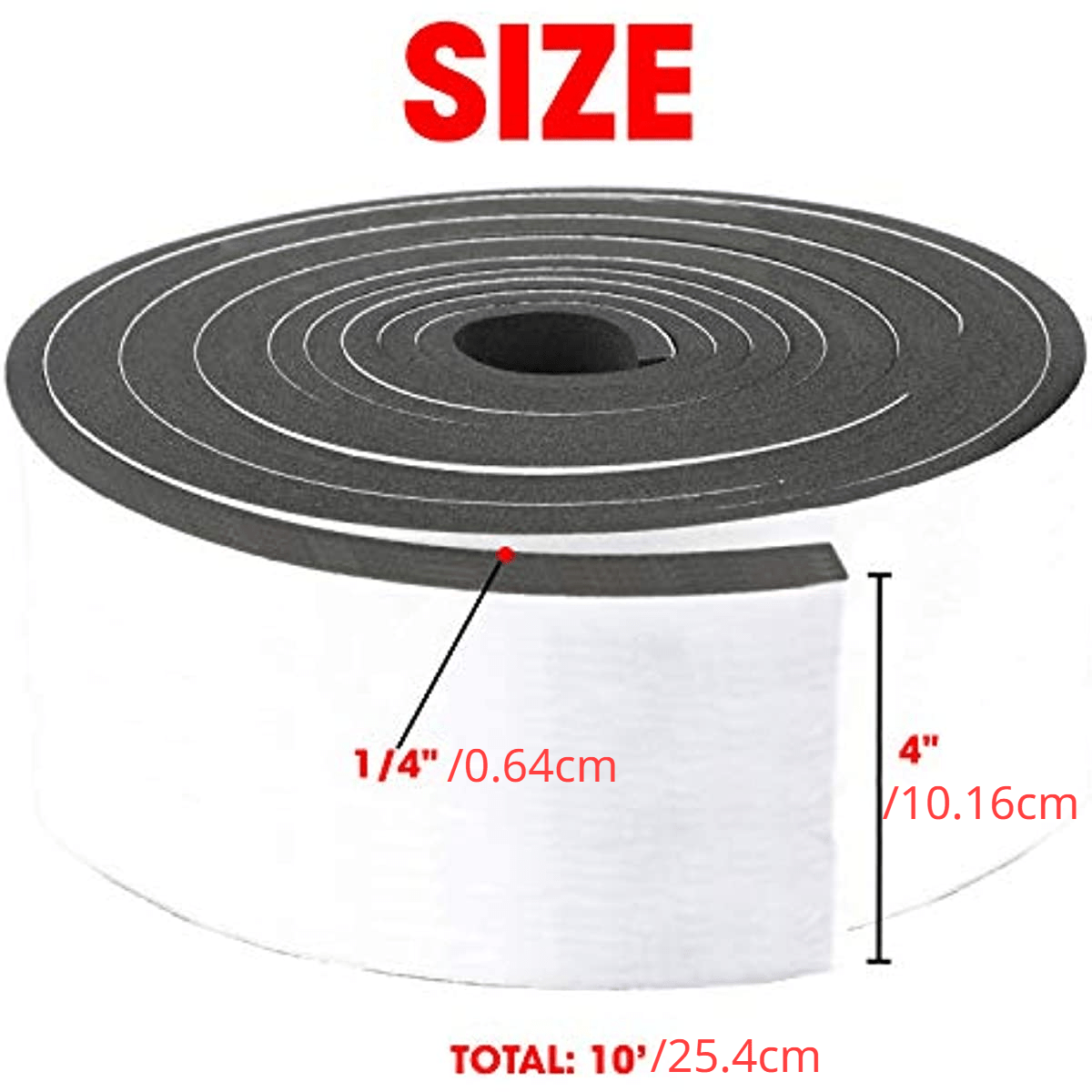 Dualplex High Density Foam Weather Stripping Door Seal Strip